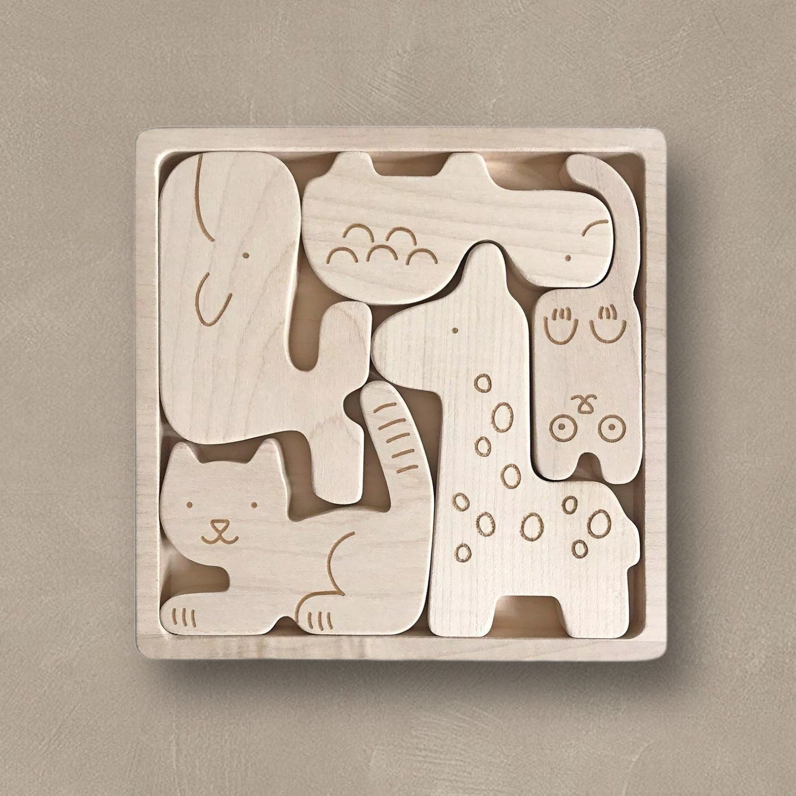 Puzzle Casse-Tête en Bois - Animaux