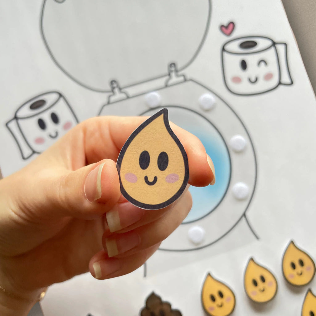 Affiche Interactive - Autonomie aux WC / Propreté - Support Plastifié