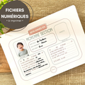 Fiches Souvenirs Années Scolaires - PS au CM2 - PDF à télécharger
