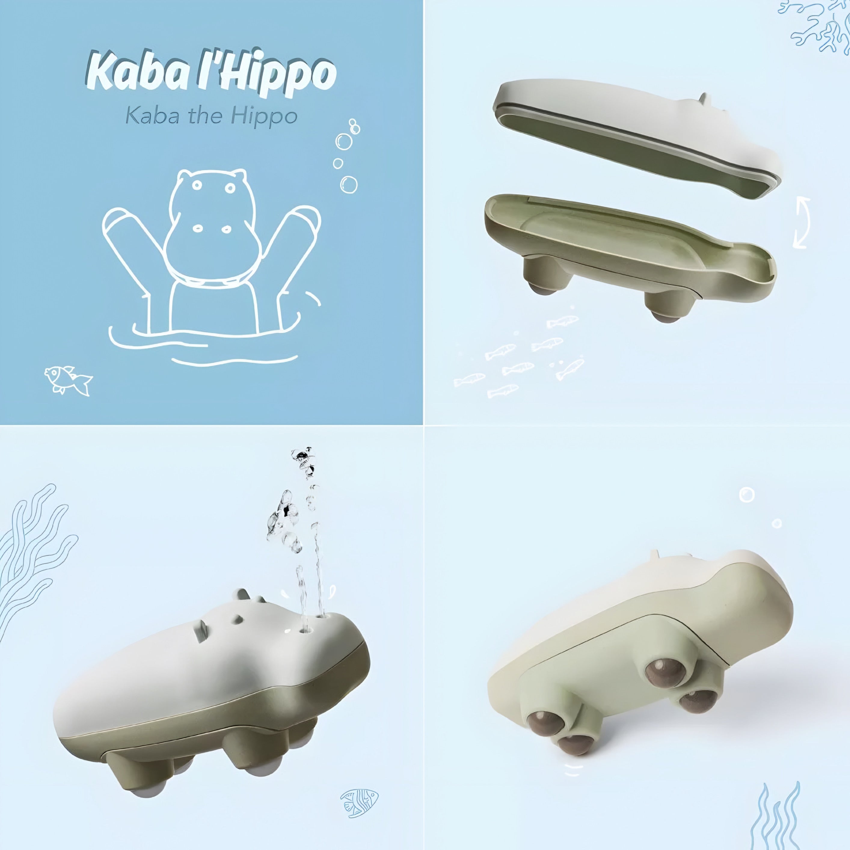 KABA l'Hippo - Jouet de Bain Ludique et Anti-Moisissures