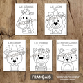 Fiches de Graphisme - Animaux - PDF à télécharger - Français ou Anglais