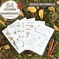 Pack d’Activités Éducatives Automne - Niveau Maternelle - Lettres, Mathématiques, Motricité Fine… - Fichiers PDF a Télécharger