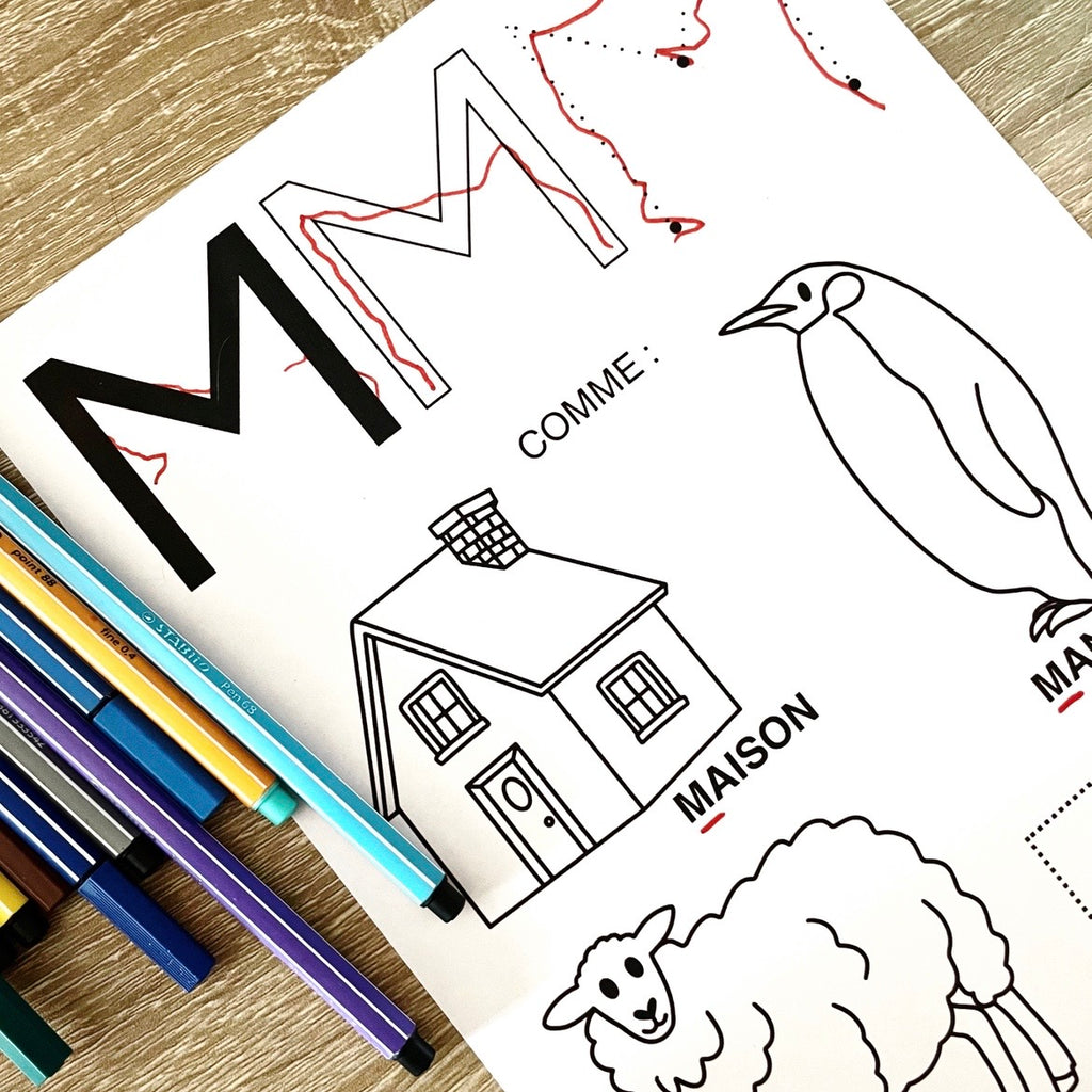 Fiches Alphabet à Colorier - PDF à Imprimer