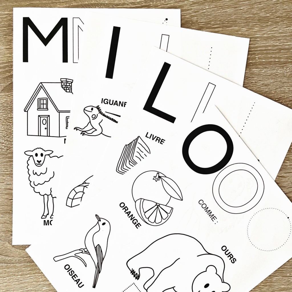Fiches Alphabet à Colorier - PDF à Imprimer
