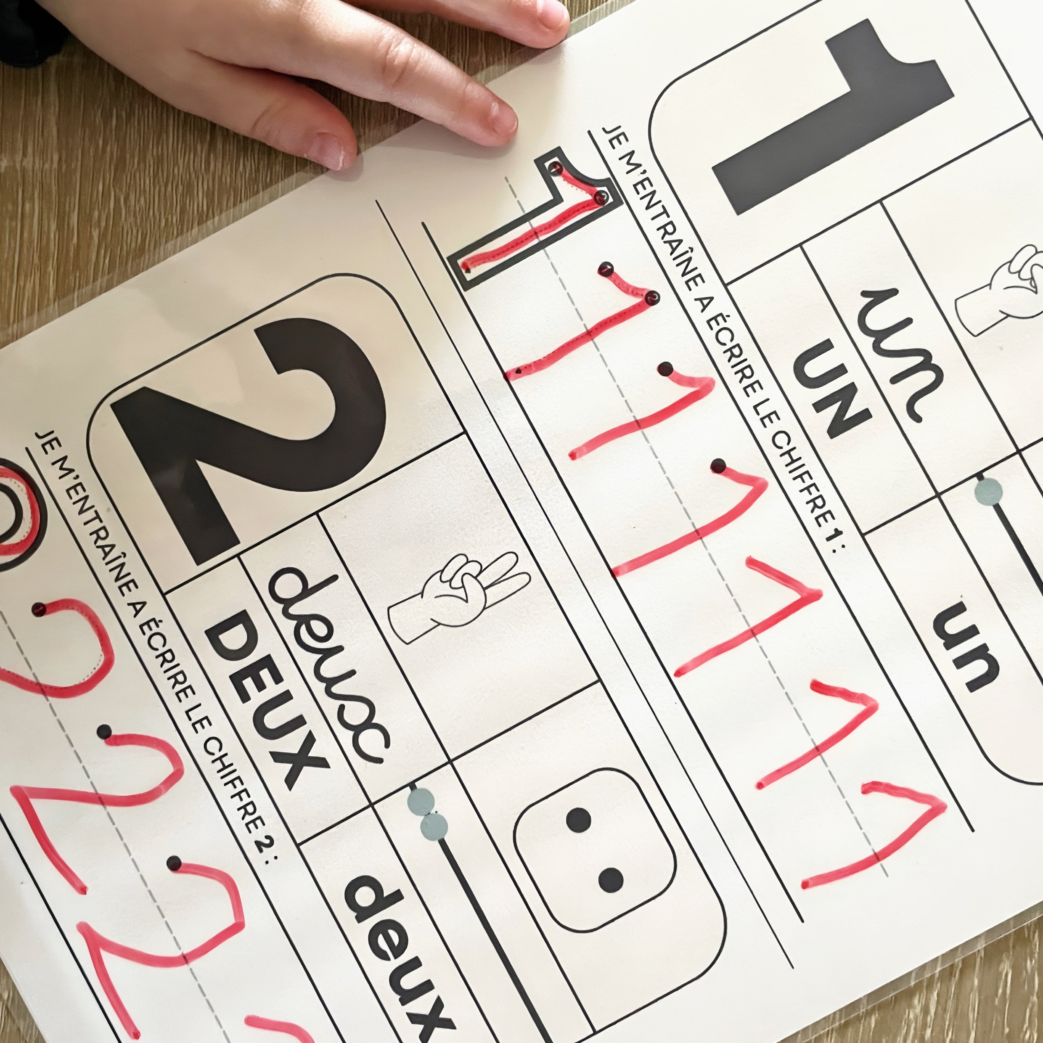 Fiches d'Écriture Maternelle - J'apprends à écrire les nombres de 1 à 10 - Fichier à imprimer