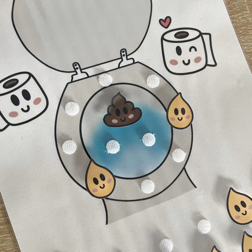 Affiche Interactive - Autonomie aux WC / Propreté - Support Plastifié