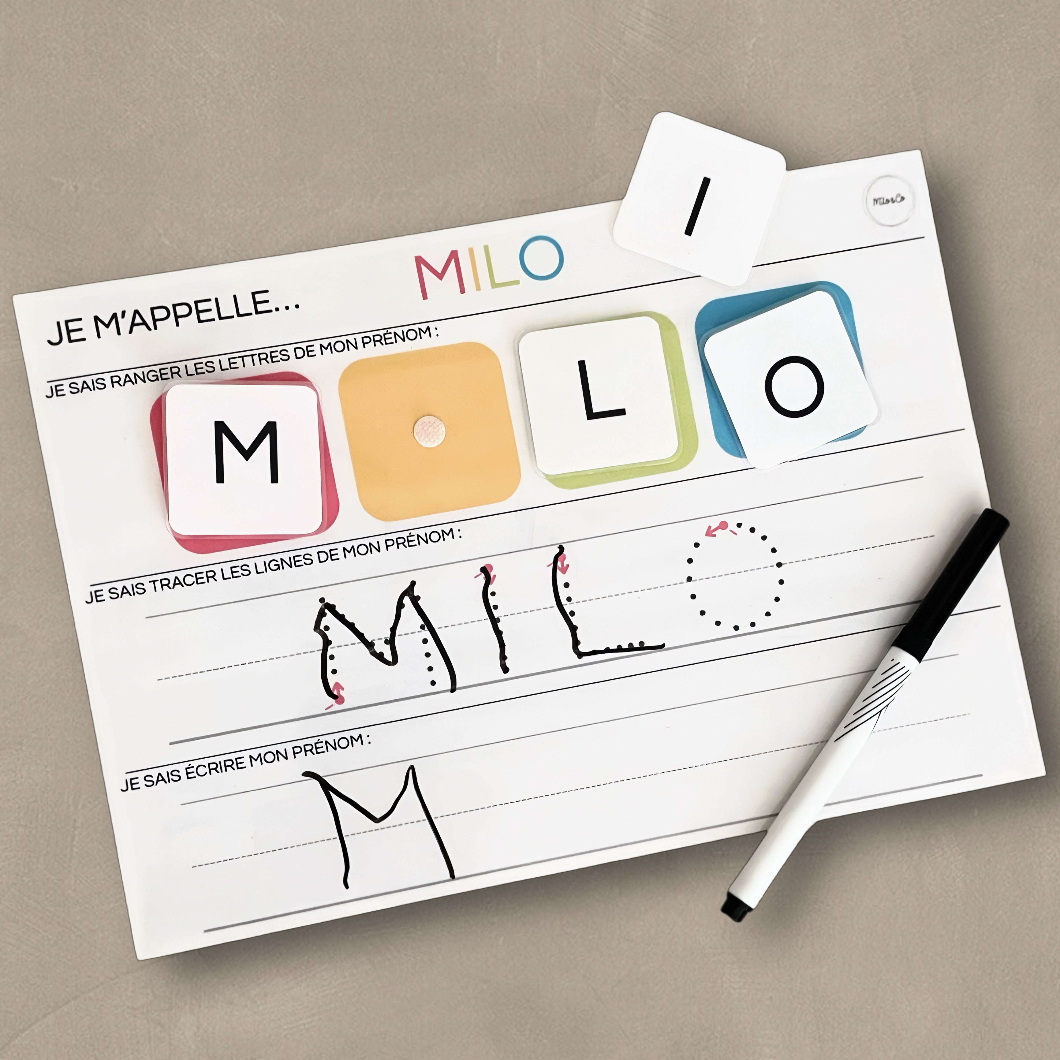 Support Pédagogique - J'apprends à Écrire mon Prénom - Fichier à Imprimer