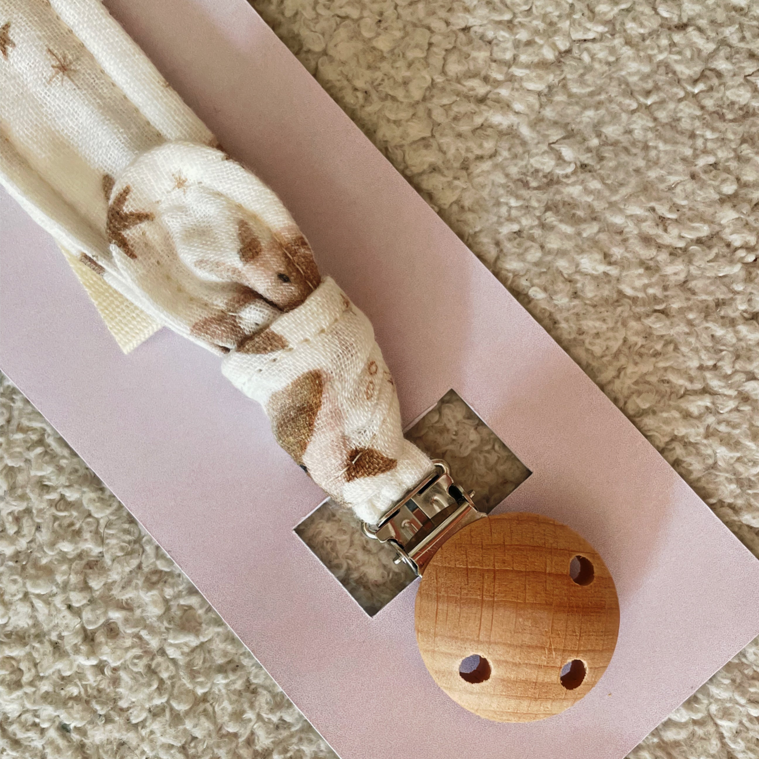 Attache-Tétine en Coton OEKO-Tex - Petite Baleine