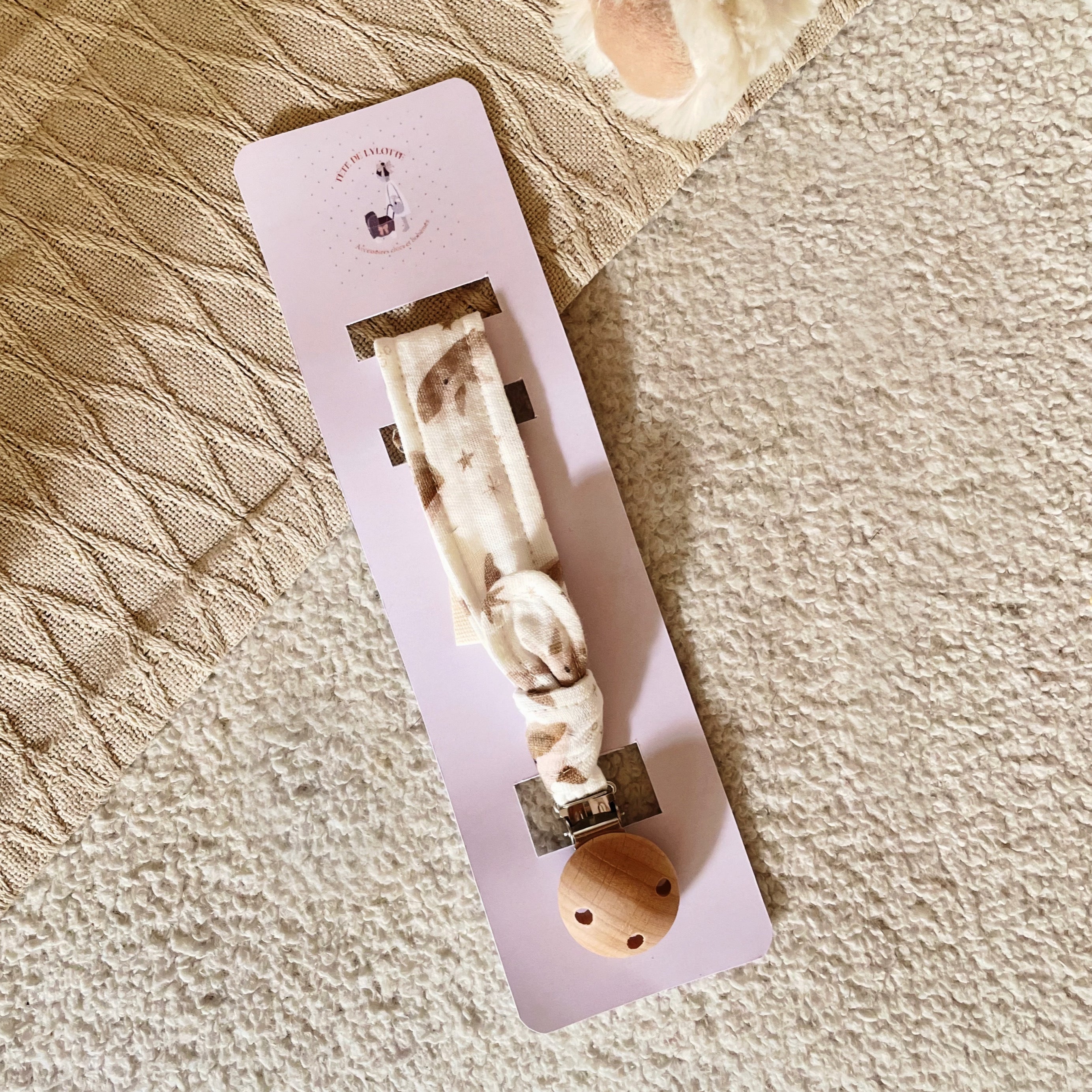 Attache-Tétine en Coton OEKO-Tex - Petite Baleine