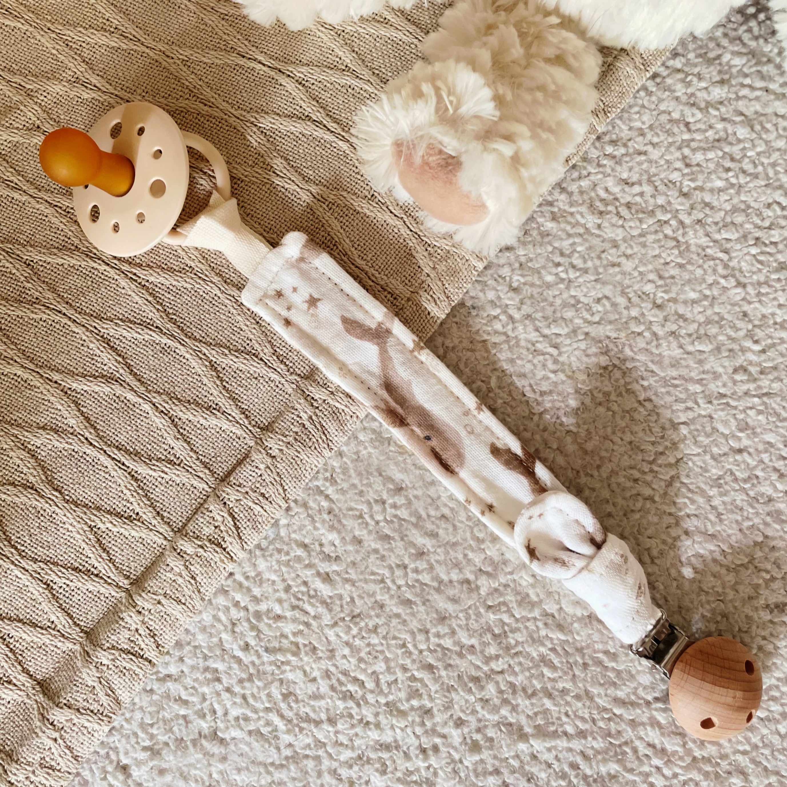 Attache-Tétine en Coton OEKO-Tex - Petite Baleine