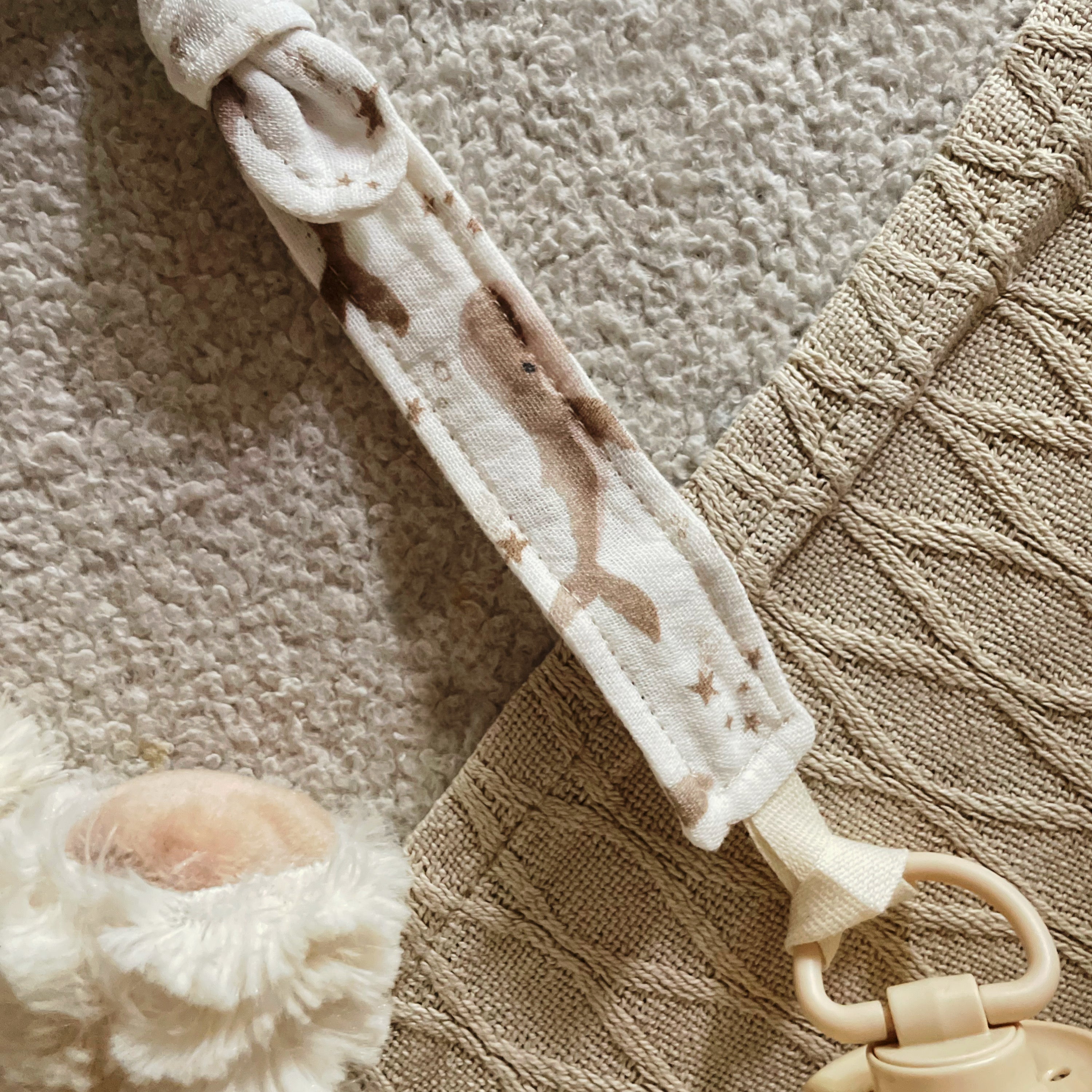 Attache-Tétine en Coton OEKO-Tex - Petite Baleine