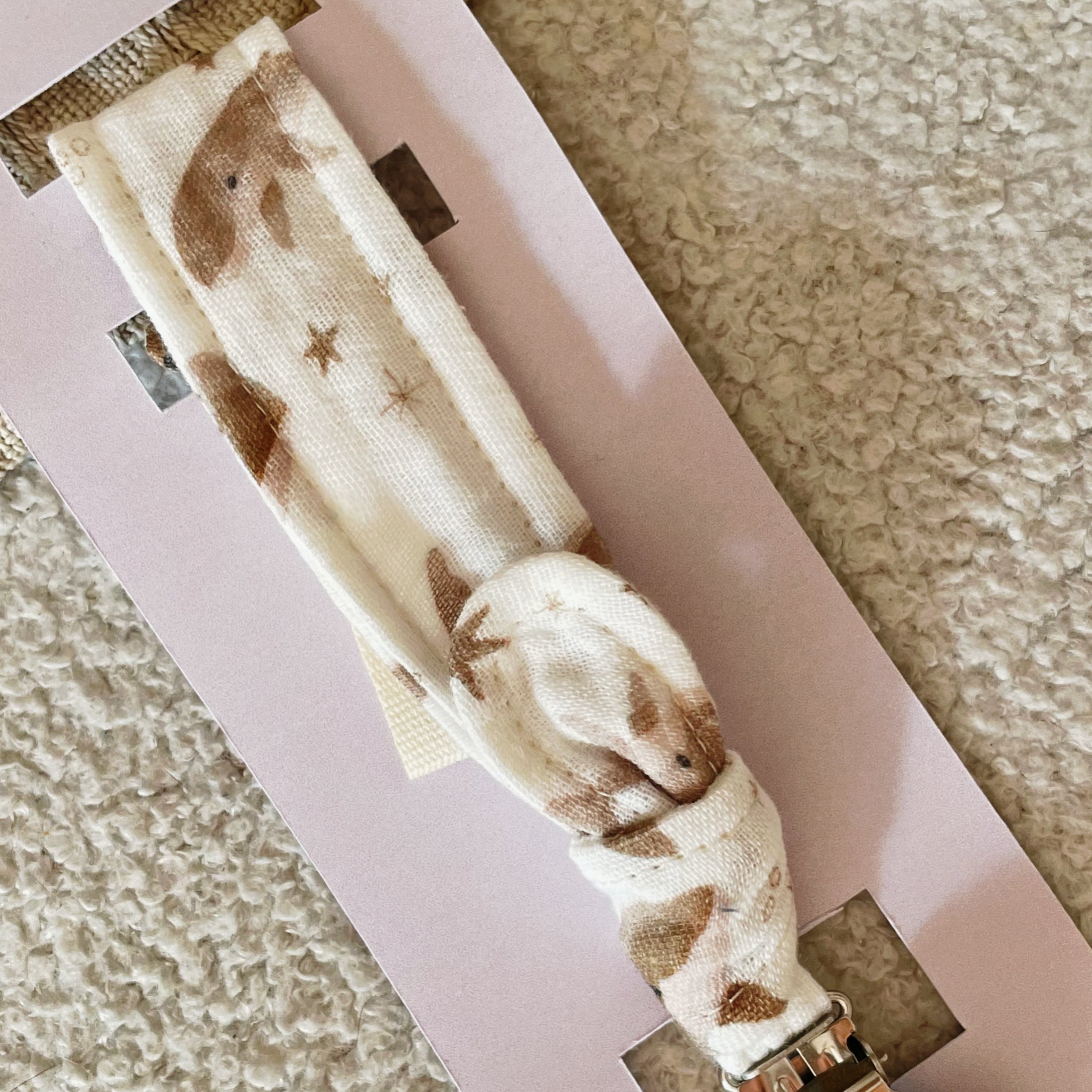 Attache-Tétine en Coton OEKO-Tex - Petite Baleine