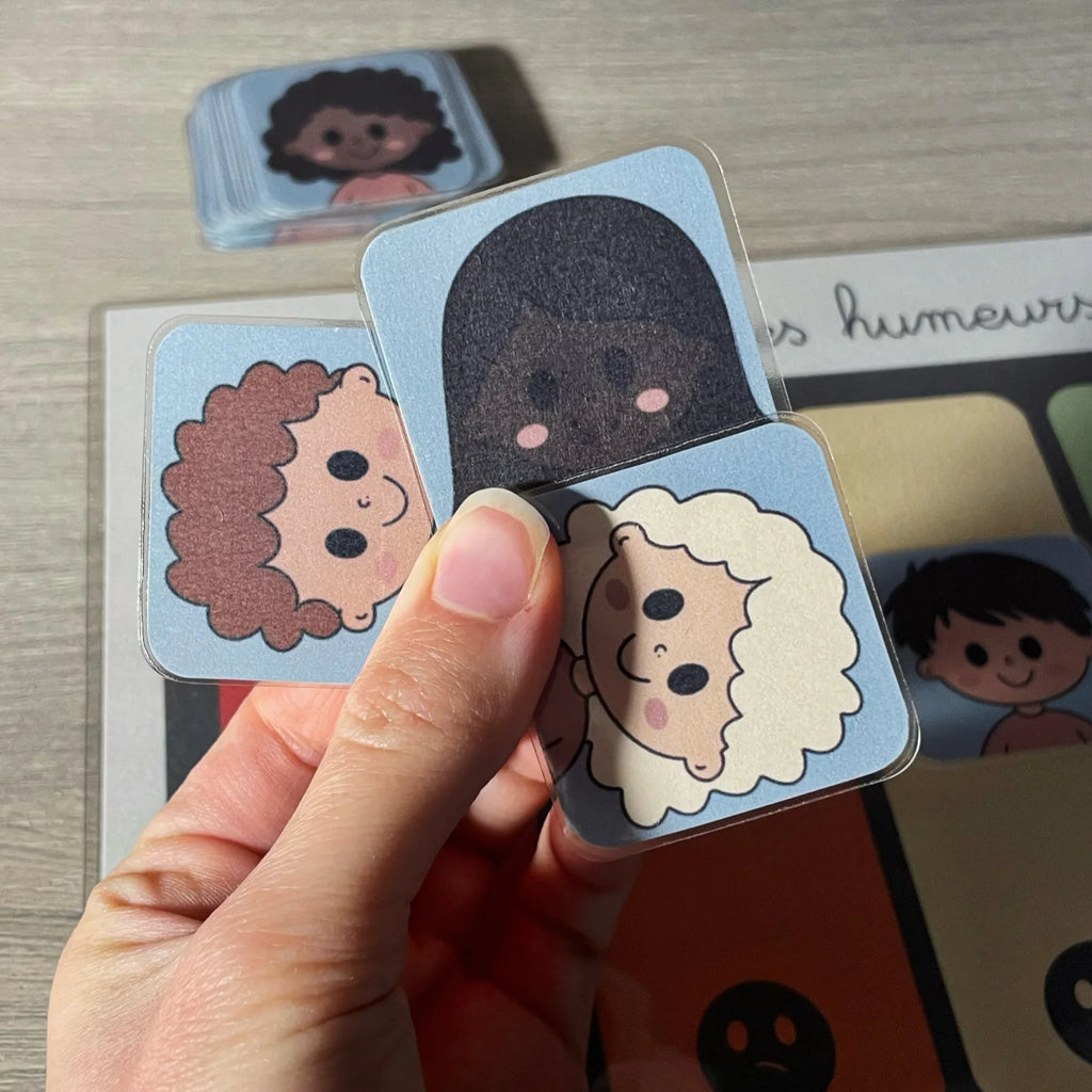 Affiche Interactive Personnalisée - La Batterie des Humeurs - Support Plastifié