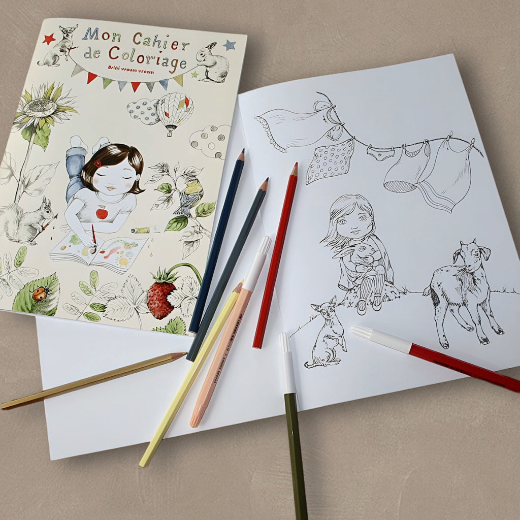 Cahier de Coloriage - UN VOYAGE AU PAYS IMAGINAIRE