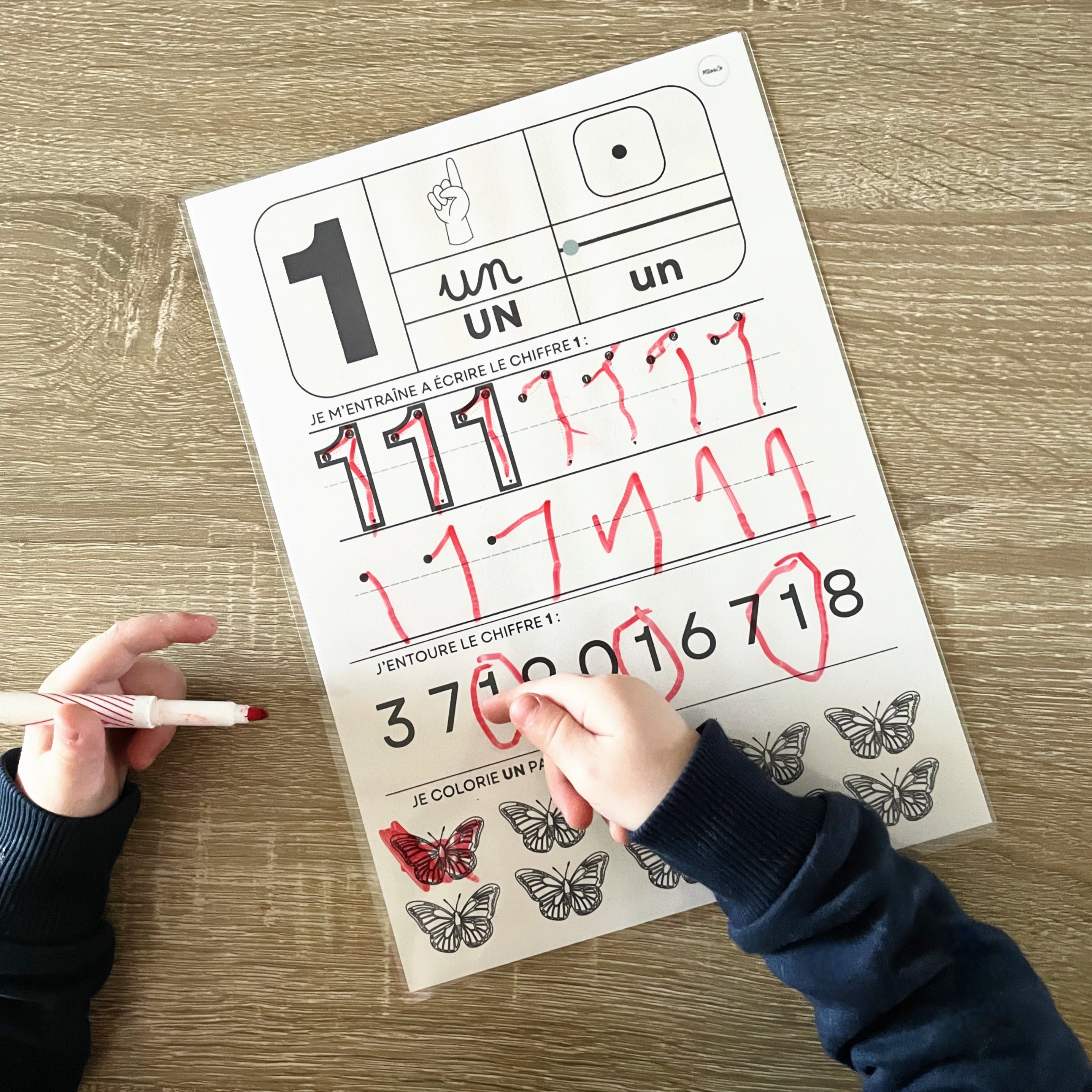 fiches exercices pour maternelle chiffres nombres