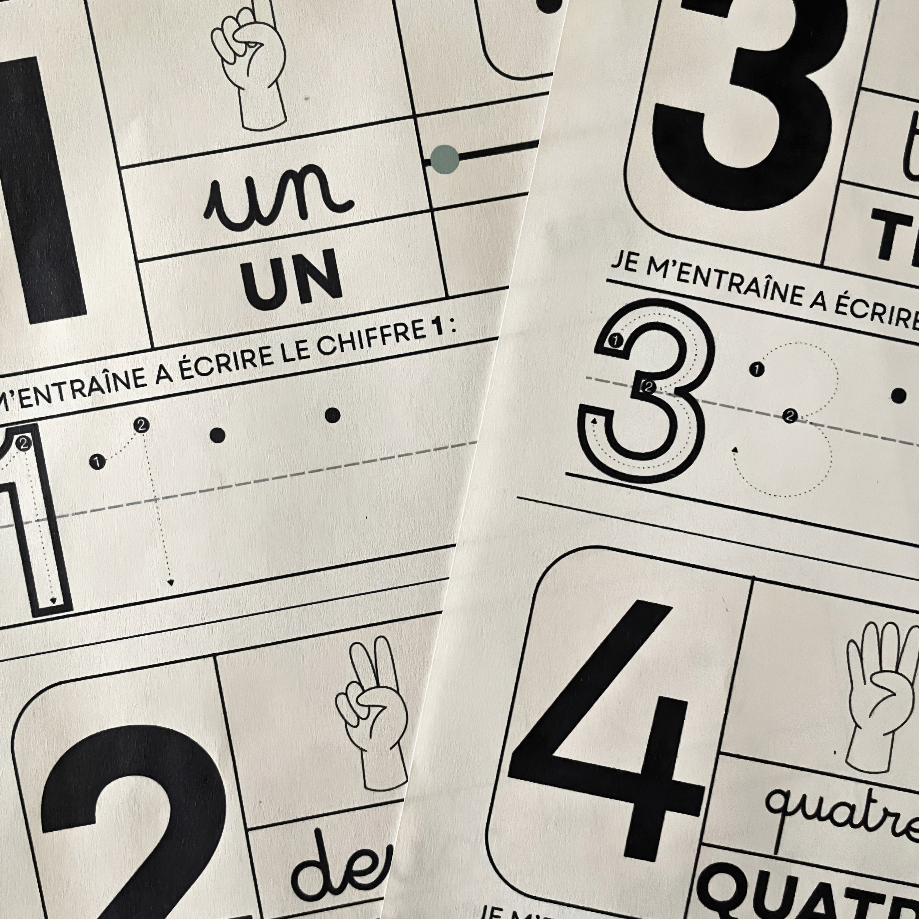 Fiches d'Écriture Maternelle - J'apprends à écrire les nombres de 1 à 10 - Fichier à imprimer