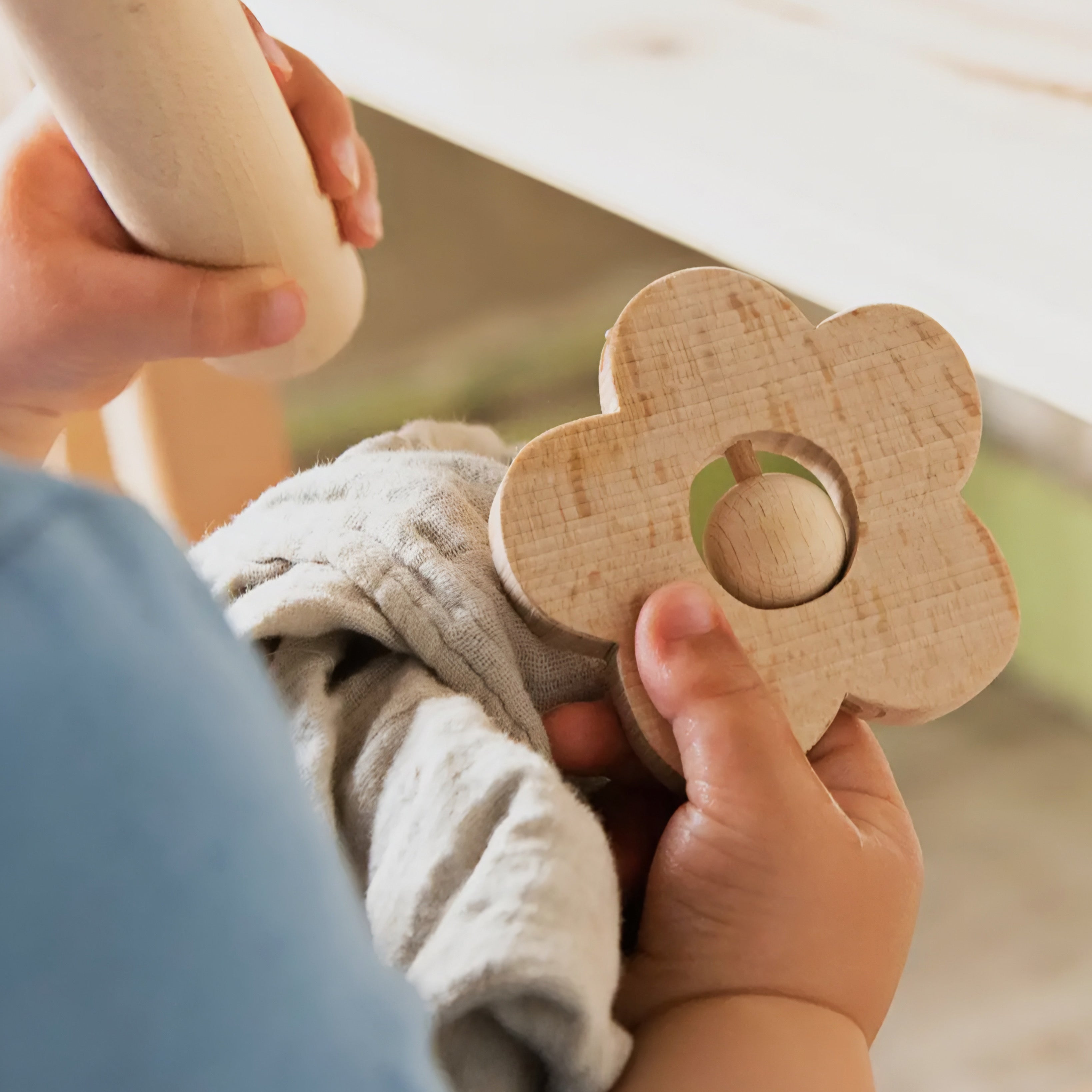 Hochet en Bois - MARGUERITE