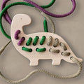 Jouet de Laçage en Bois - DINOSAURE