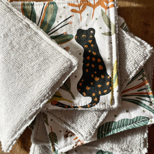 lingettes lavables et réutilisables pour bébé